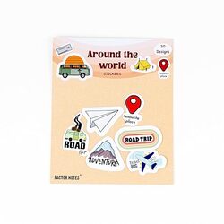 Factor Notes Around The World Stickers - Pack of 20 Designs FN5121